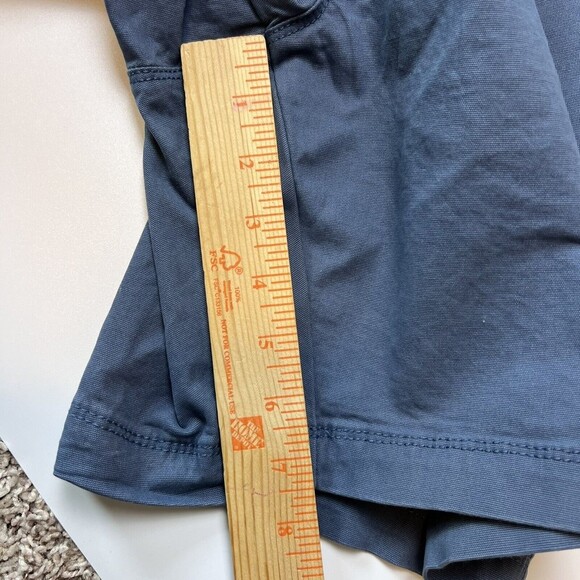 The Foundry Supply Men's Shorts LT Flat Front‎ Buckle Zip Up Vintage Indigo - Picture 10 of 11